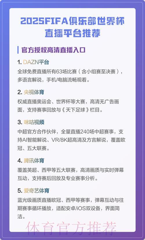 世界杯赛事直播在线观看平台精选推荐
